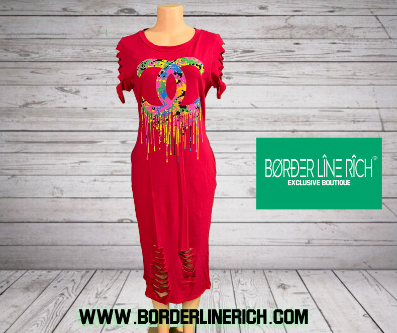 Plus size CC Drip Dress