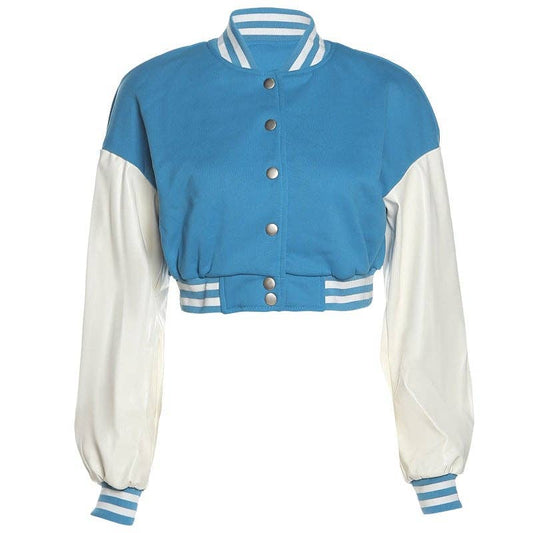 Contrast Color Baseball Jackets