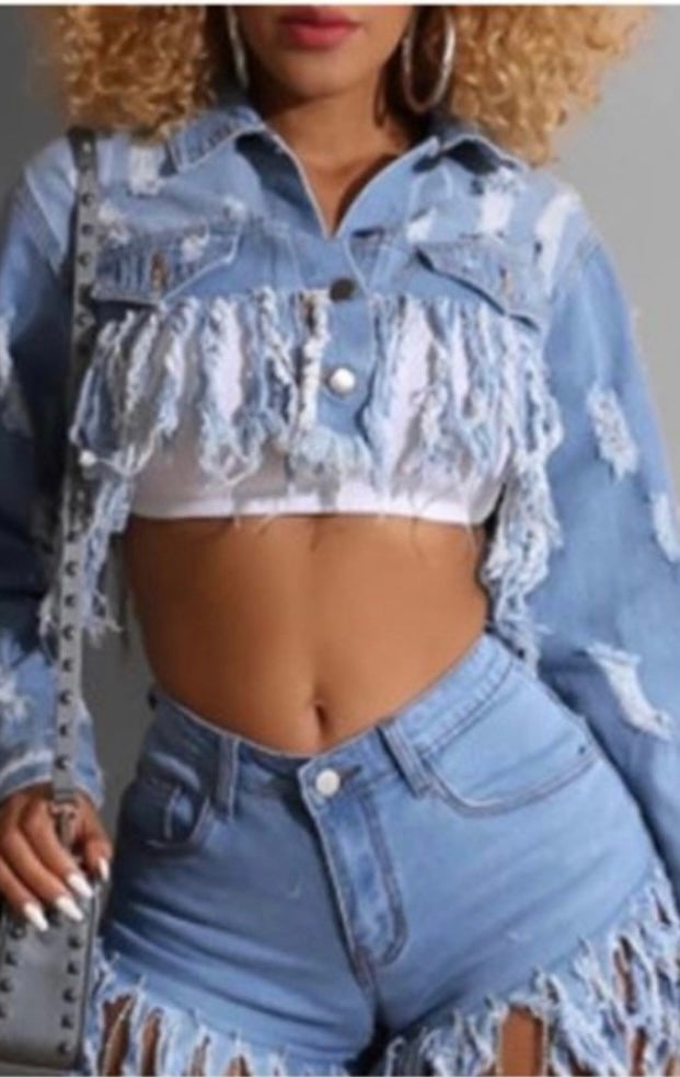 Fringe Jacket/Shorts