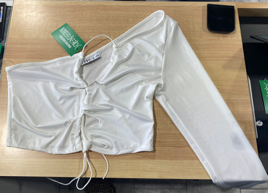 Half sleeve crop top